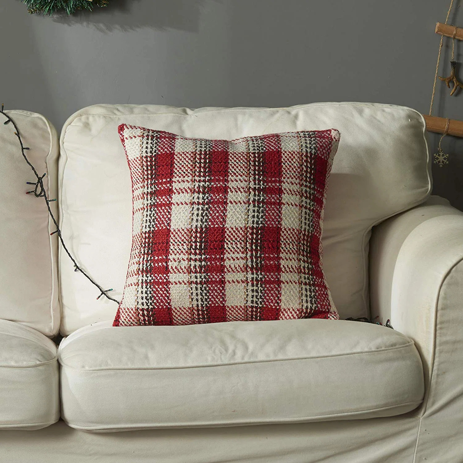 Holiday 2019 Christmas Plaid Rectangular Pillow Cover | Wayfair North America
