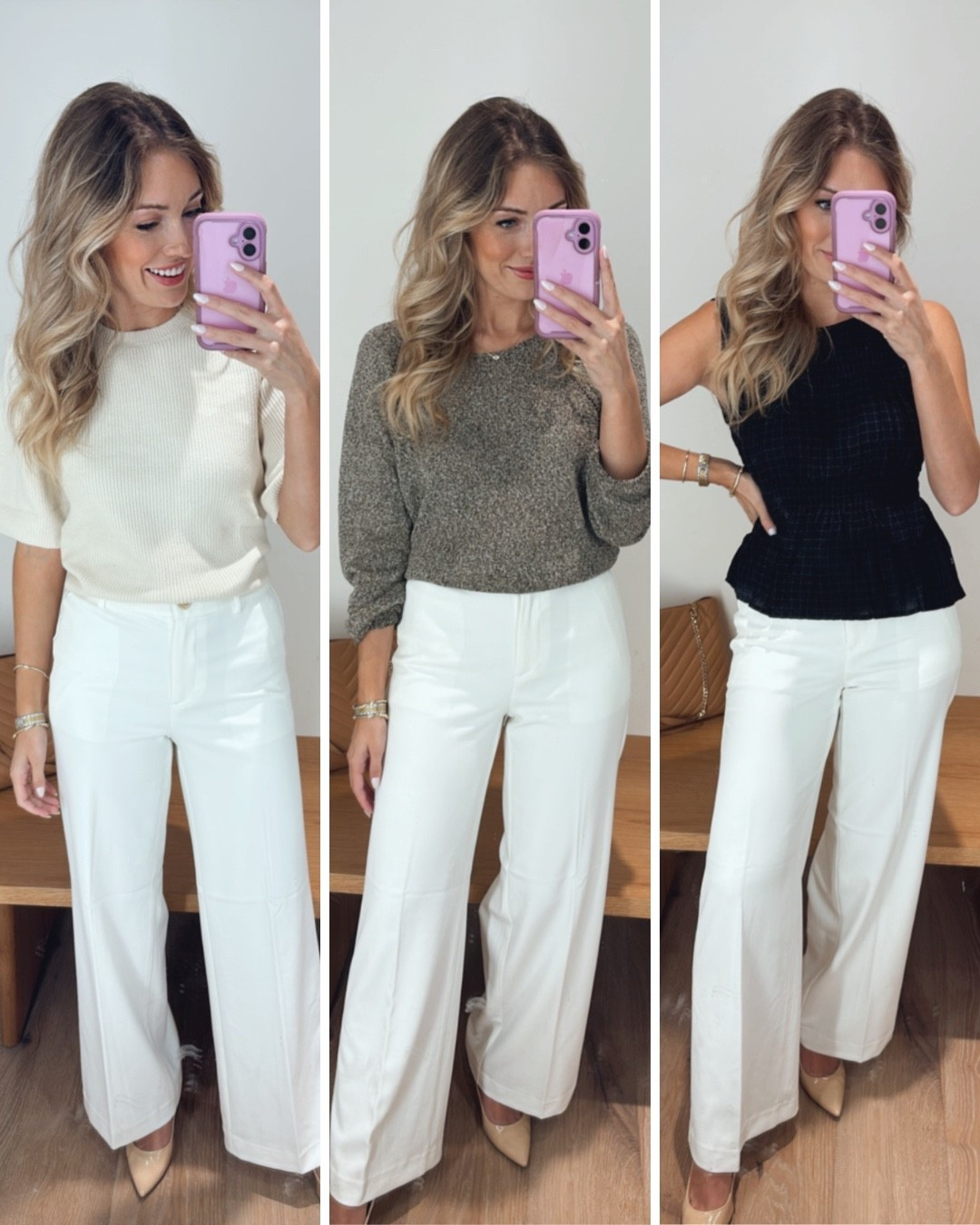 These white work parents are hands down the best closet staple I’ve found this season! Stretch, soft and the perfect wide leg bottom! 

#LTKWorkwear #LTKFindsUnder100 #LTKSaleAlert 

#LTKSeasonal #LTKFindsUnder50 #LTKautumn