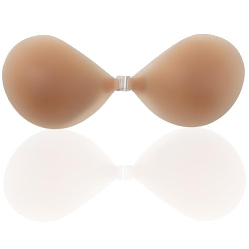 Hypoallergenic Adhesive Backless Sticky Bra Push-Up Lift Bra Sweat Proof 100% Silicone, Non-Toxic, Reusable & Washable | Amazon (US)