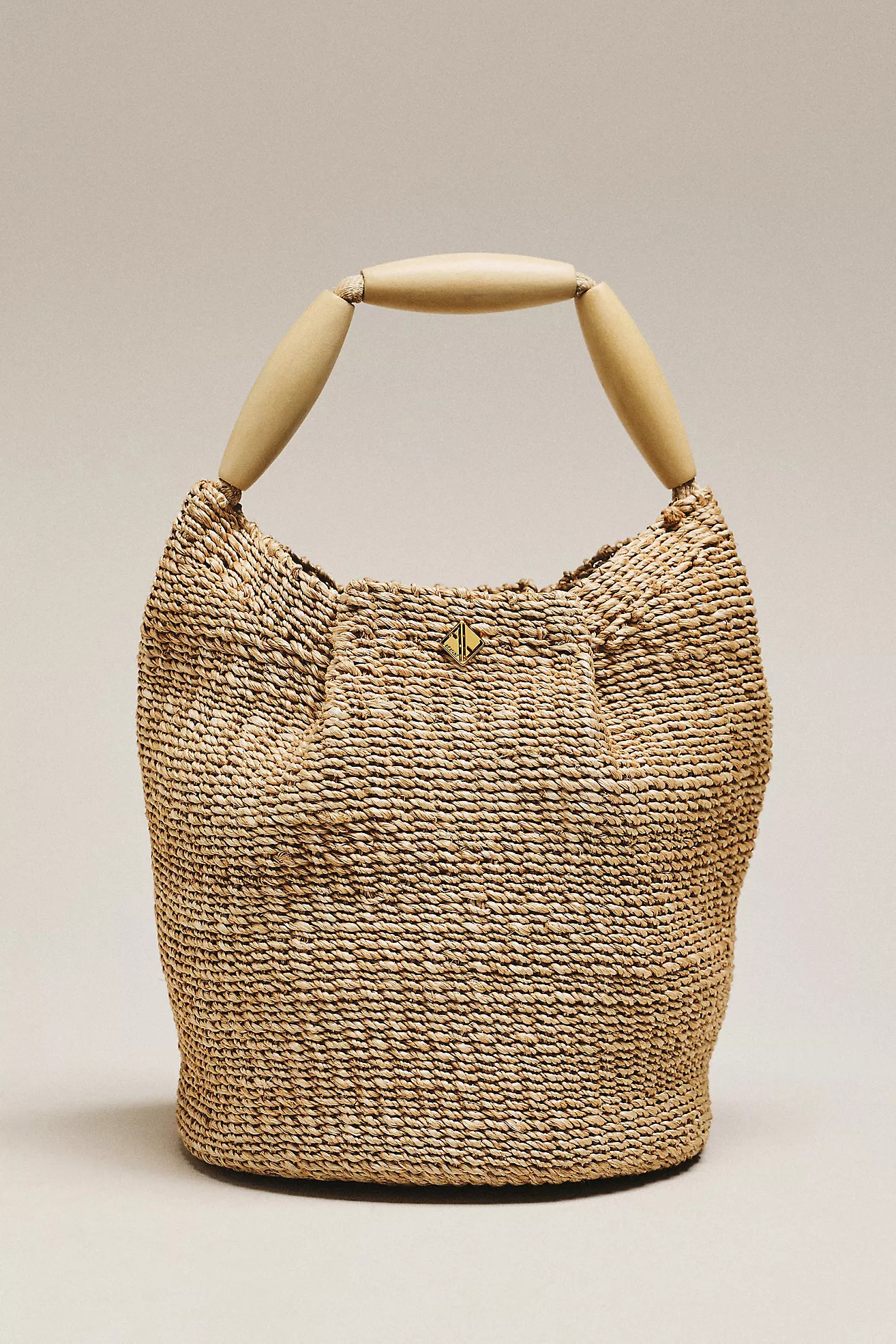Aranaz Andrea Wood Handle Bucket Bag | Anthropologie (US)
