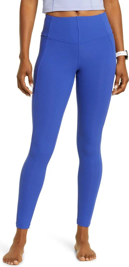 Zella Live In Rib Pocket High Waist Leggings | Nordstrom | Nordstrom