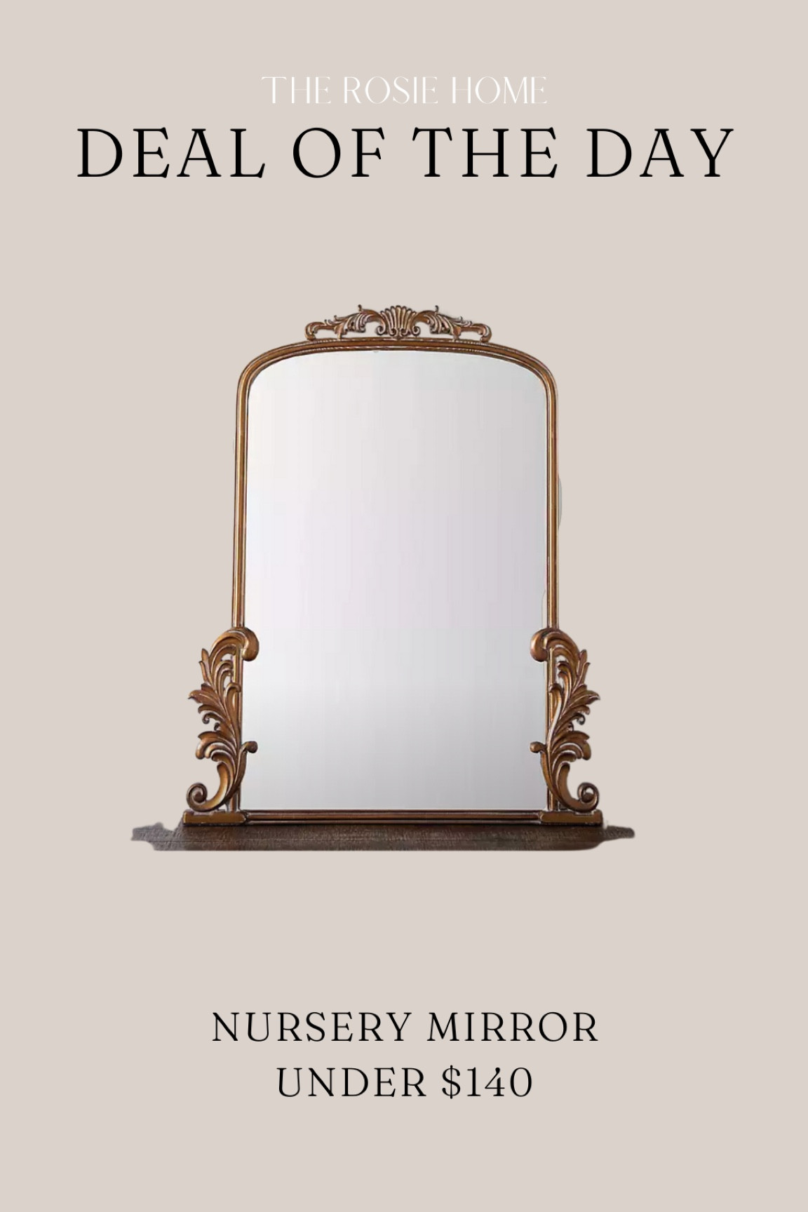 Gold Bordeaux Ornate Scroll Mirror curated on LTK