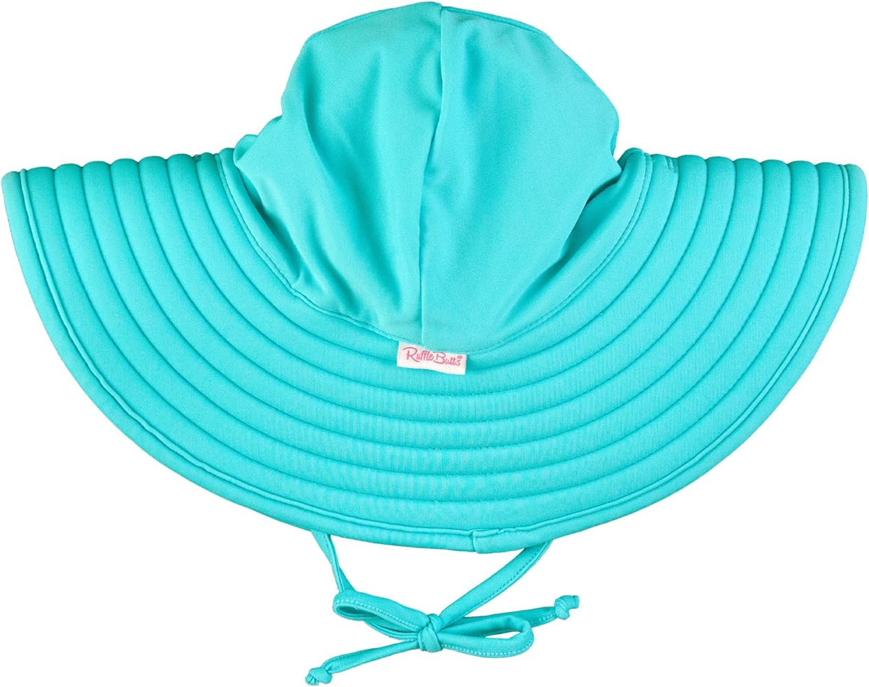 RuffleButts\u00ae Baby/Toddler Girls UPF 50+ Sun Protective Wide Brim Swimwear Sun Hat | Amazon (US)