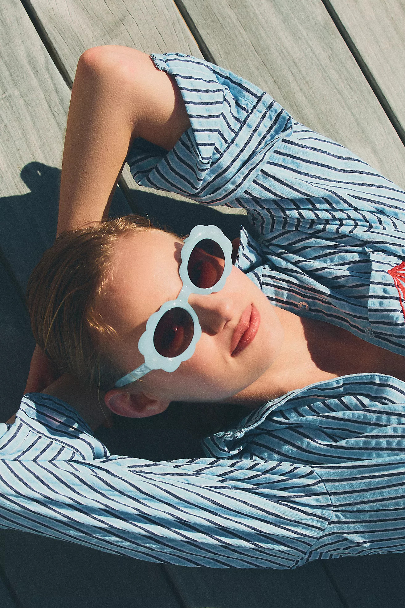 Scalloped Oval Sunglasses | Anthropologie (US)