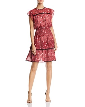 Aqua Tiered Floral Print Dress - 100% Exclusive | Bloomingdale's (US)