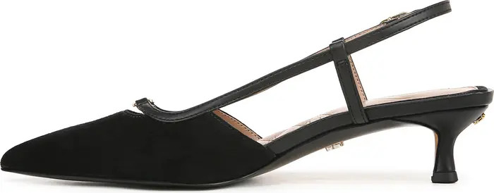 Sam Edelman Toni Slingback Pointed Toe Kitten Heel Pump (Women) | Nordstrom | Nordstrom