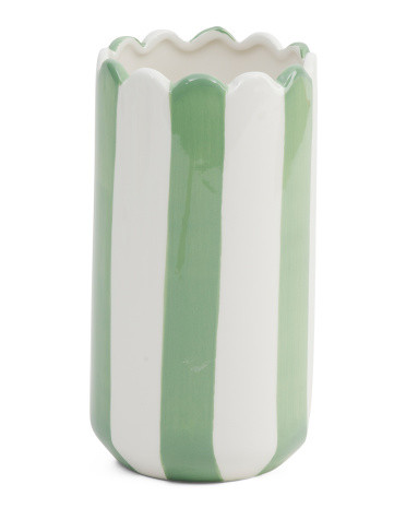 8in Ceramic Striped Decorative Vase | Home | Marshalls | Marshalls