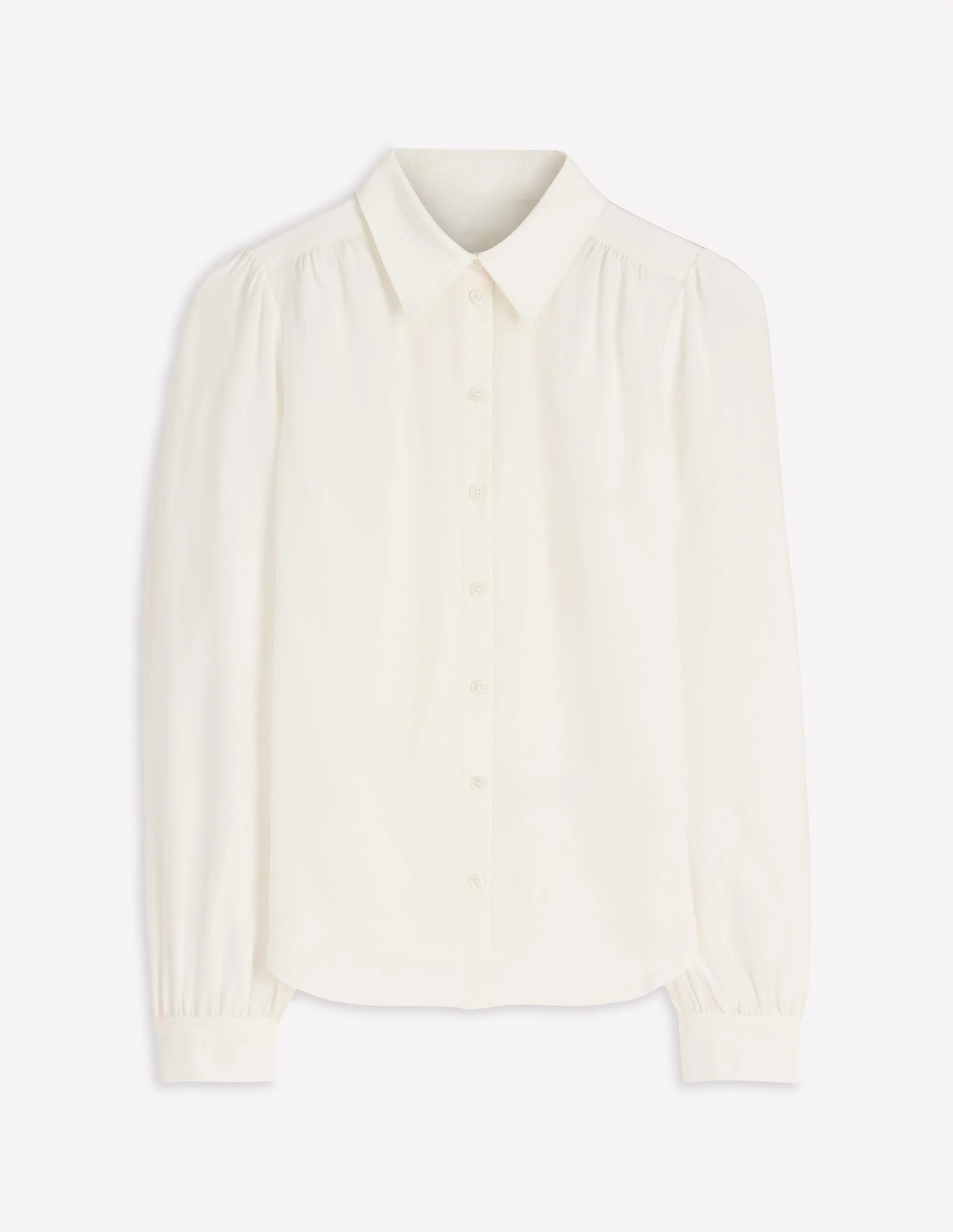 Sara Silk Shirt-Ivory | Boden UK