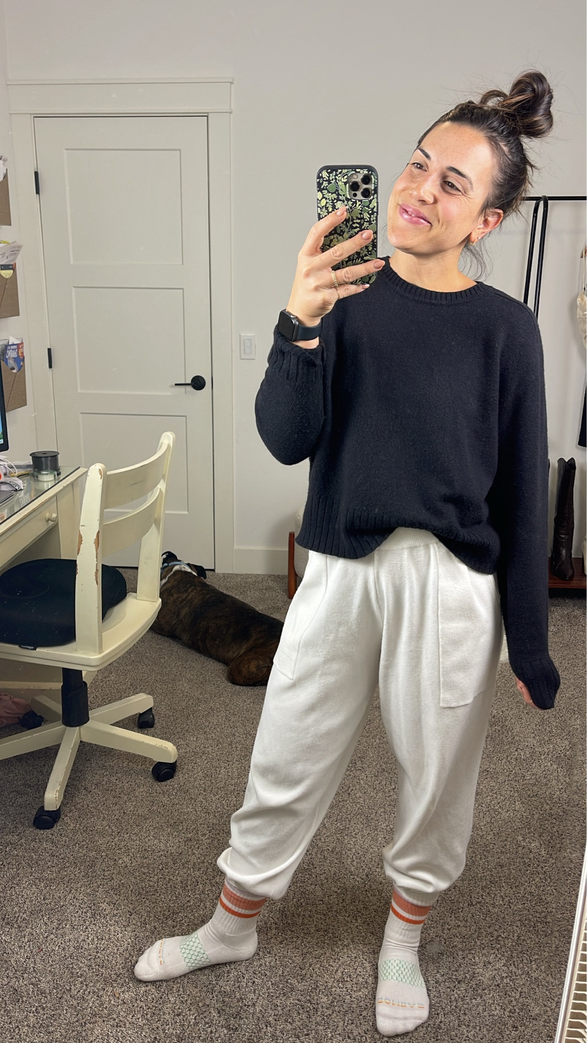 Comfy cozy fall style. 
Amazing fashion. 
Black pullover sweater. 
Simple style. 
Favorites. 
Best socks. 
Bombas socks 

#LTKFindsUnder100 #LTKFindsUnder50 #LTKSeasonal