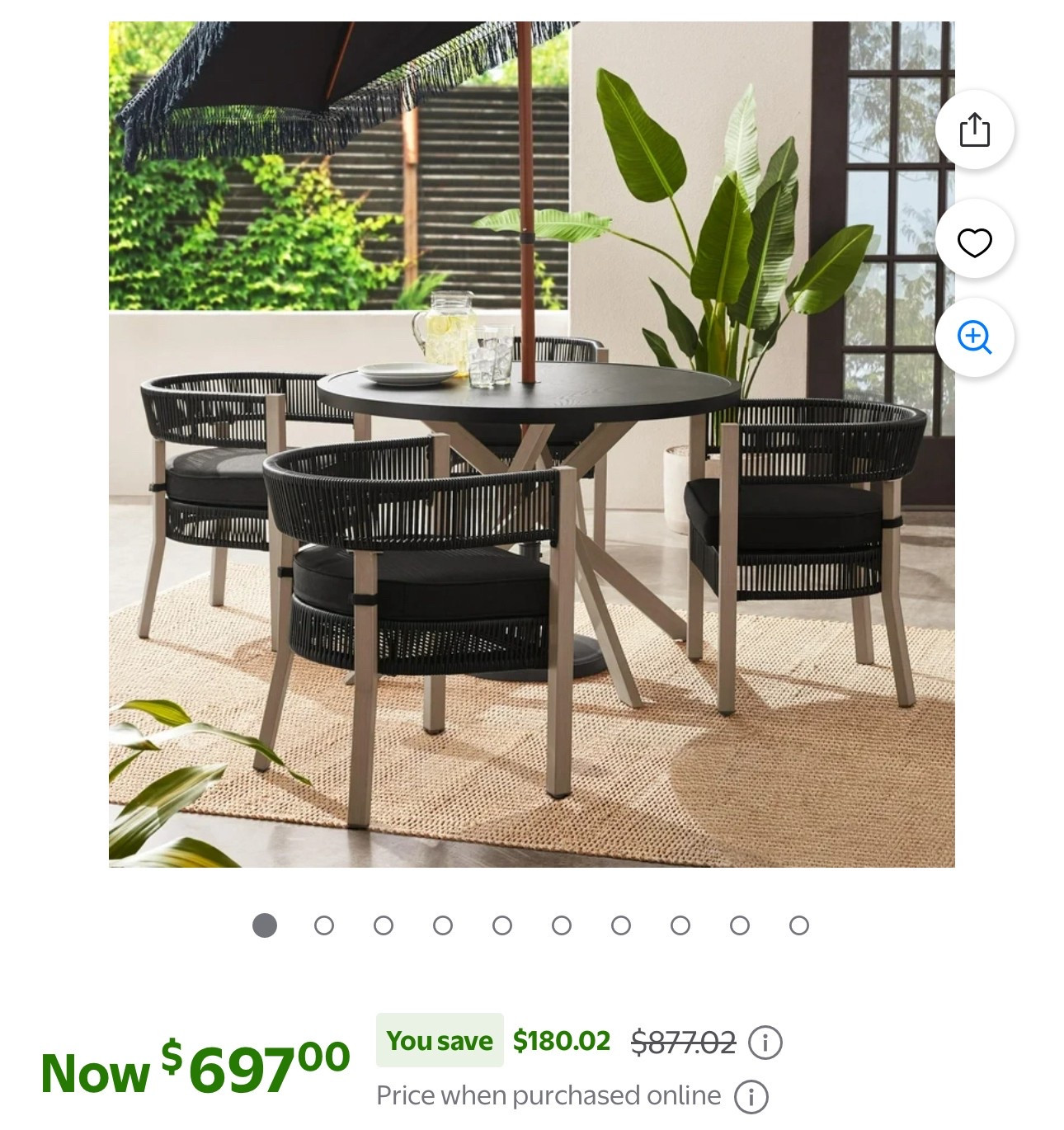 Better Homes & Gardens Tarren 5 Piece Outdoor Dining Set, Black

#LTKSummerEdit #LTKSaleAlert #LTKSeasonal