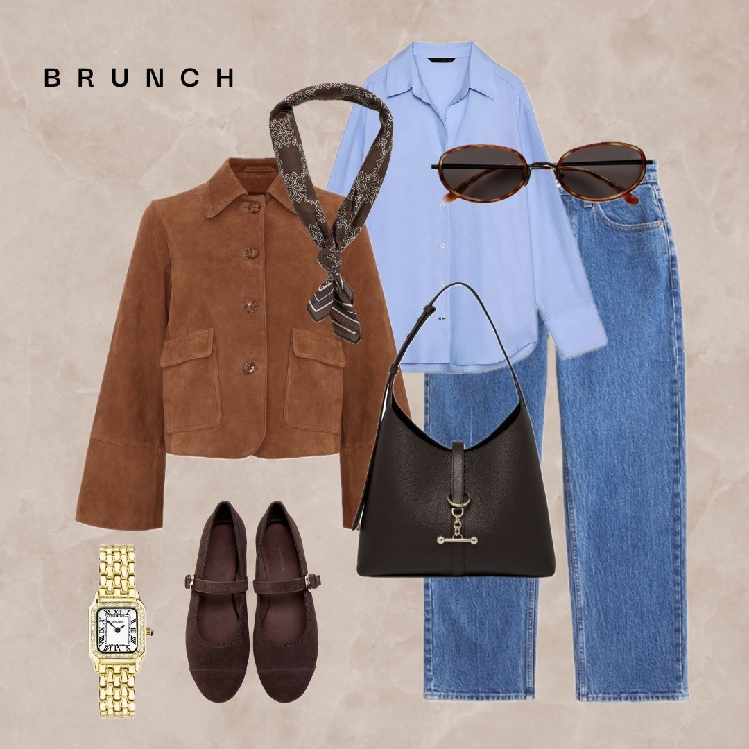 Three ways to style a suede jacket. 

Look one - Brunch 

#LTKuk #LTKspring #LTKstyletip