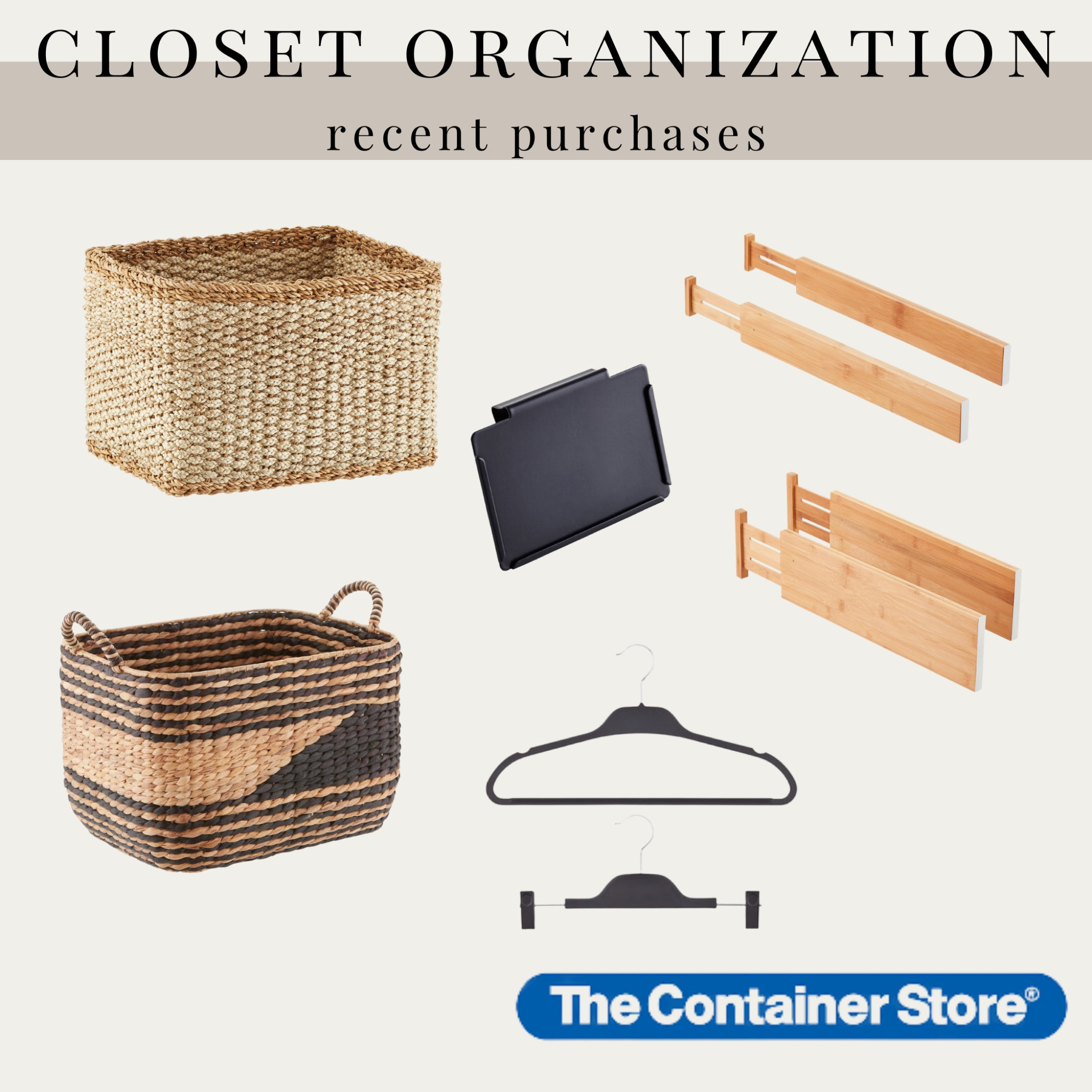 Recent home organization items from the container store!

#LTKSeasonal #LTKhome