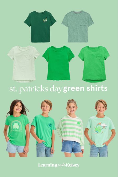 Going all green for St. Patrick’s Day 🍀 Love these shirts from Old Navy & Target!

st. paticks day | outfits | old navy | target | st. patricks day outfit | springtime | holidays 

#LTKSeasonal #LTKkids #LTKfamily
