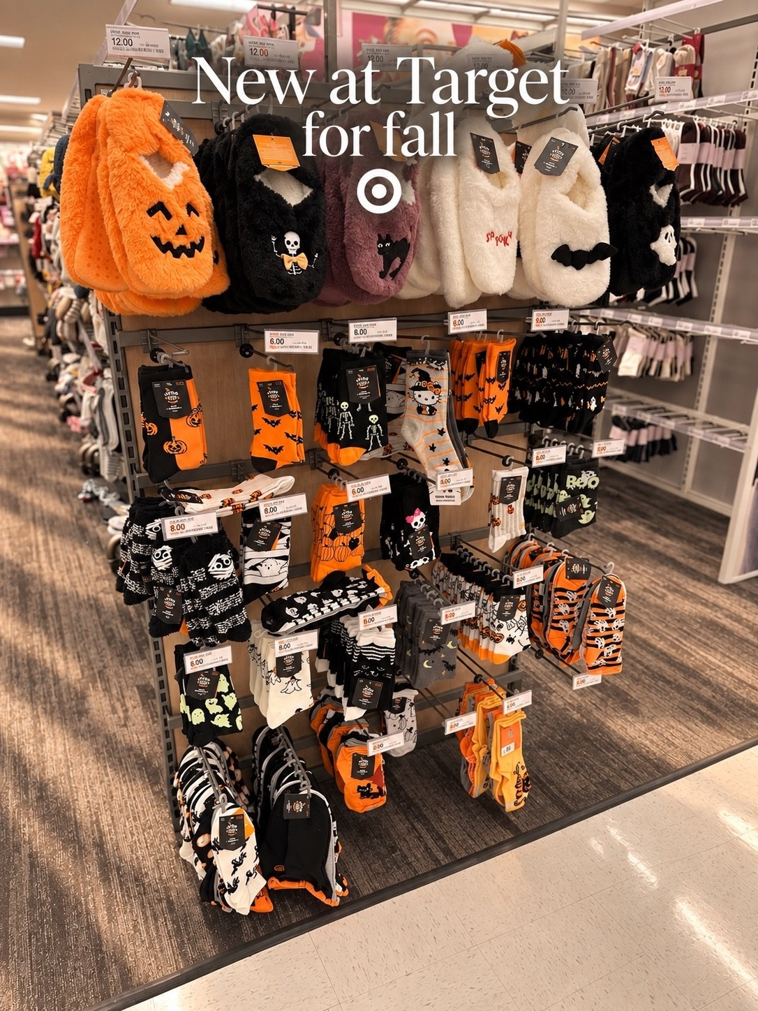 The Target Halloween section got me 🖤🎃 So many cute Halloween socks, fuzzy slippers + cozy fall accessories, and most of these are only $6 to $12! Such an easy way to add a little spooky season to your everyday. Linking all the Target fall finds I spotted!

#TargetFinds #TargetHalloween #HalloweenFinds #HalloweenSocks #CozyFall #FallAccessories #SpookySeason #TargetStyle

#LTKSeasonal