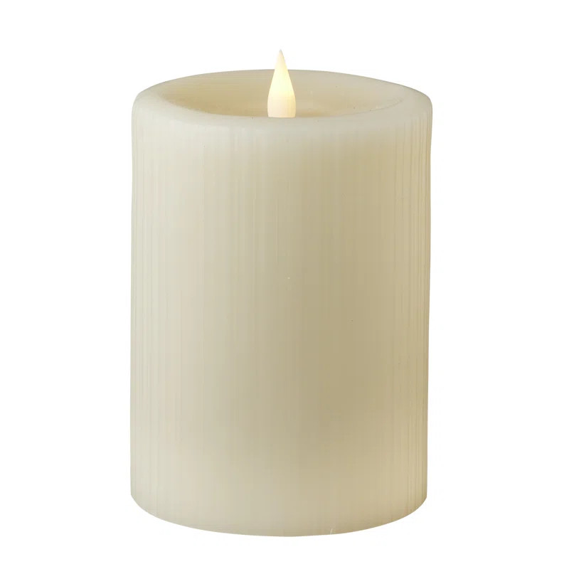 Seasonal Fine Ribbed Motion Flameless Candle 3x5 | Wayfair | Wayfair North America