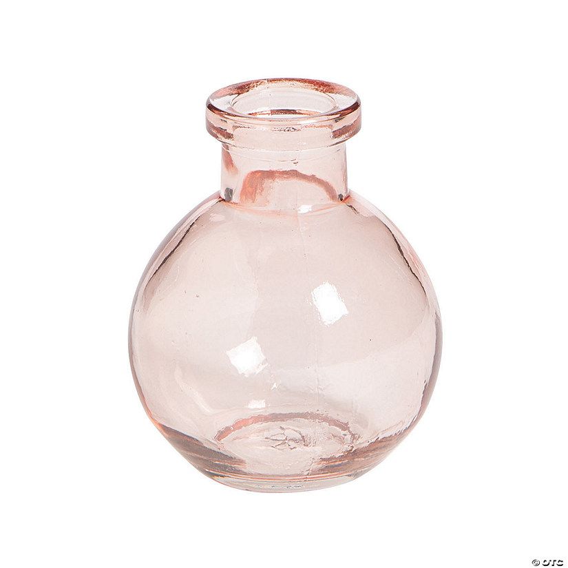 Pink Bulb Shape Bud Vases - 6 Pc. | Oriental Trading Company