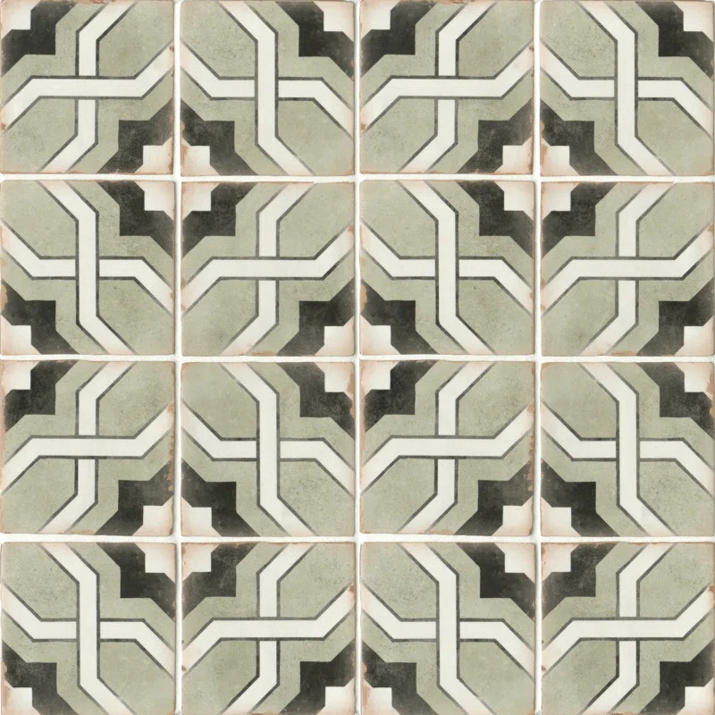 Casablanca 5" x 5" Ceramic Patterned Floor Use Tile | Wayfair North America