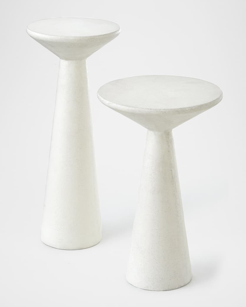 Pair of Napoli Pedestal Side Tables | Neiman Marcus