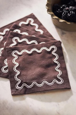 Madeline Cocktail Napkins, Set of 4 | Anthropologie (US)