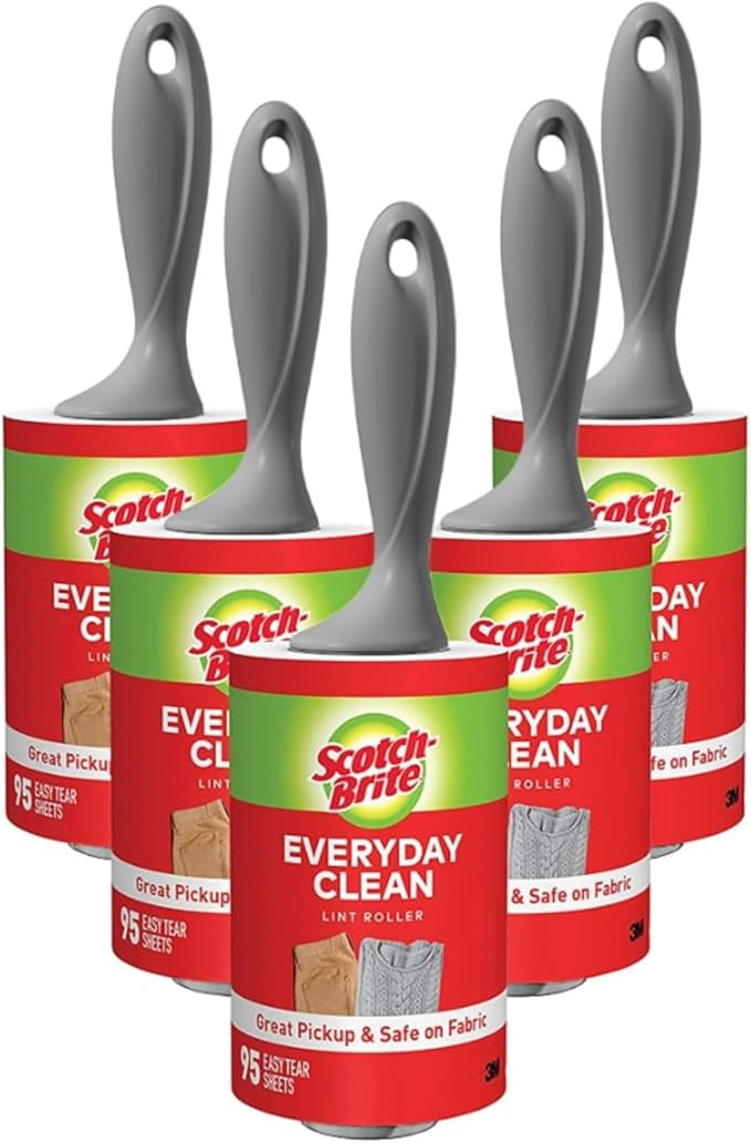 Scotch-Brite Everyday Clean Lint Roller, Lint Remover for Pet Hair, Dark Clothes, Furniture, and ... | Amazon (US)