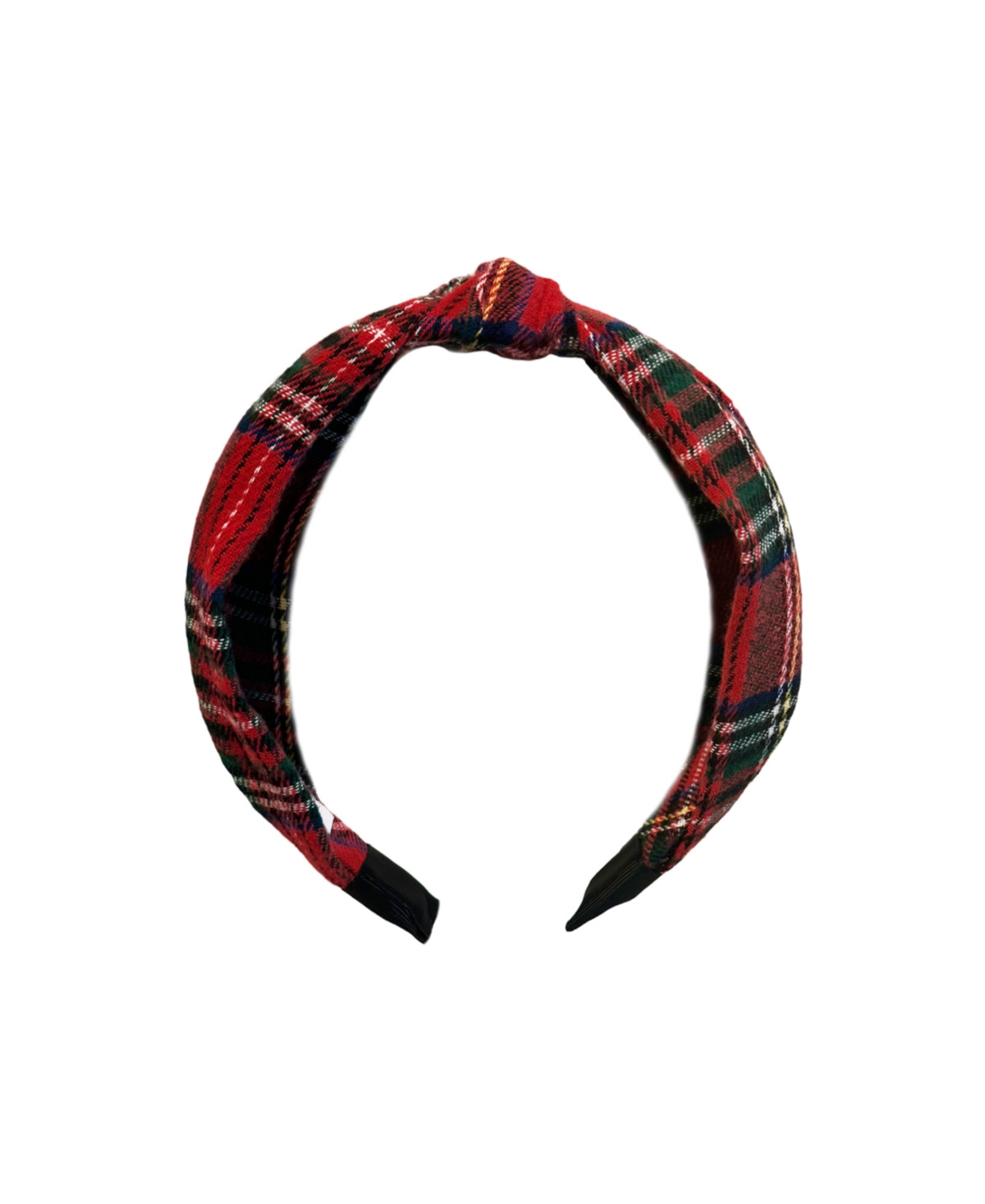 Bits & Bows Girls Plaid Knot Headband - Red plaid | Macy's