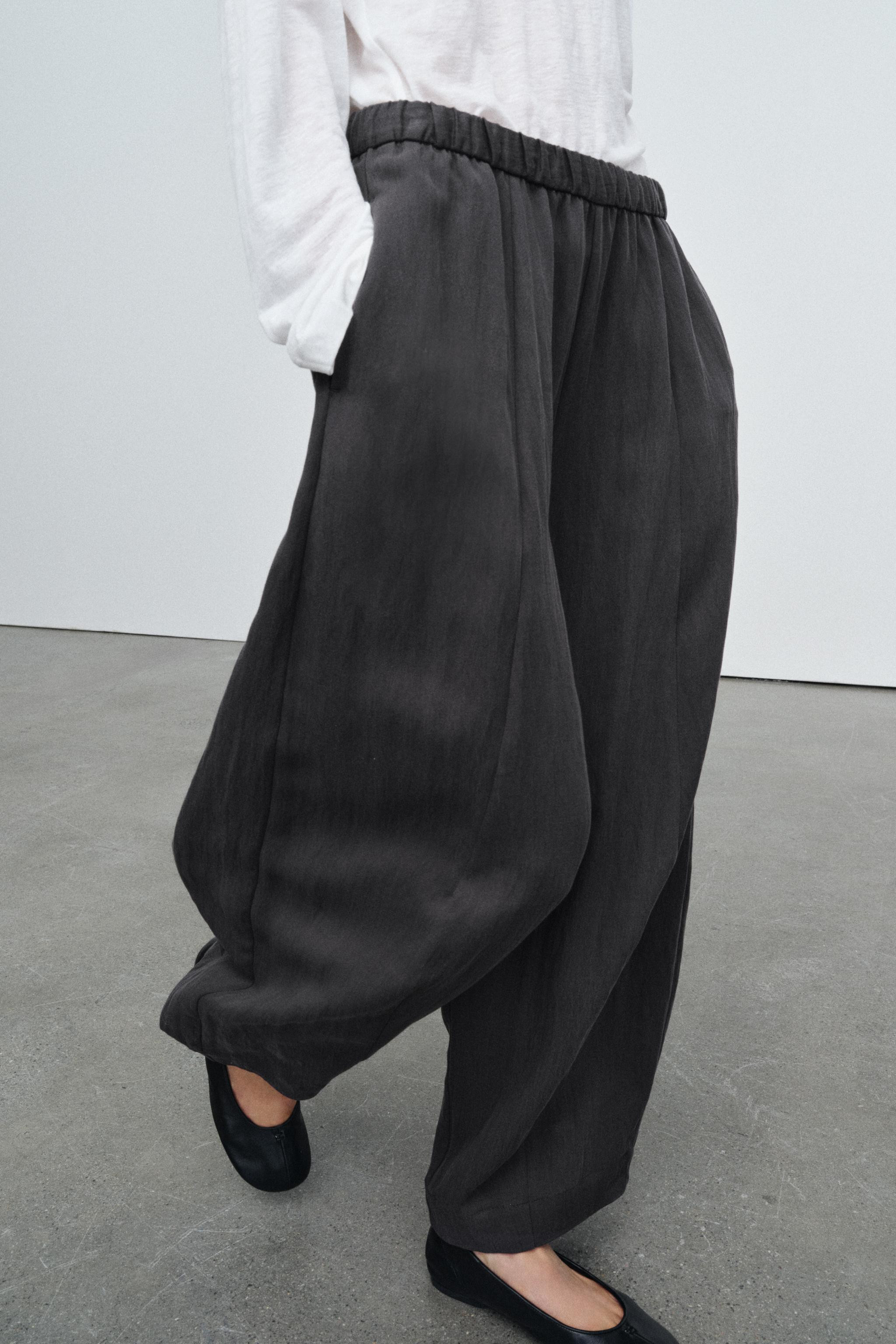 ZW COLLECTION BARREL TROUSERS | Zara UK