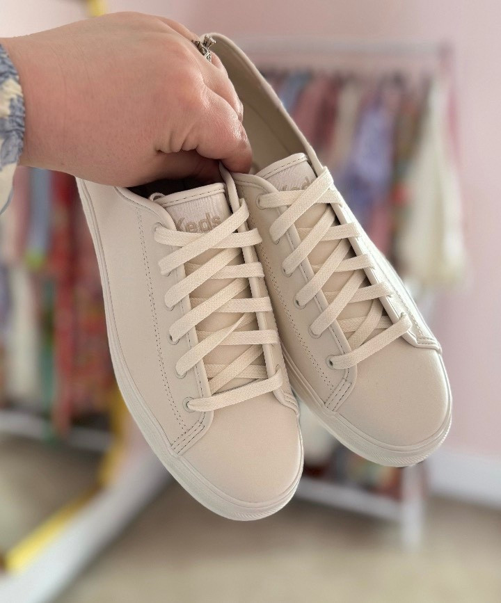 This classic leather sneaker from @keds is the perfect wear-with-anything sneaker. I can wear it with jeans, I can wear it with dresses, I can wear it to walk the dog, I can it along on vacation and wear it with most everything in my suitcase. 

#LTKSeasonal #LTKMidsize #LTKPlusSize