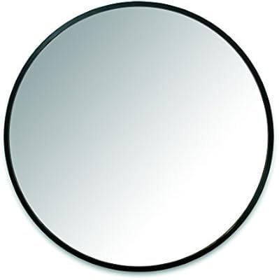 Umbra Hub Wall Mirror With Rubber Frame - 37-Inch Round Wall Mirror for Entryways, Washrooms, Liv... | Amazon (US)