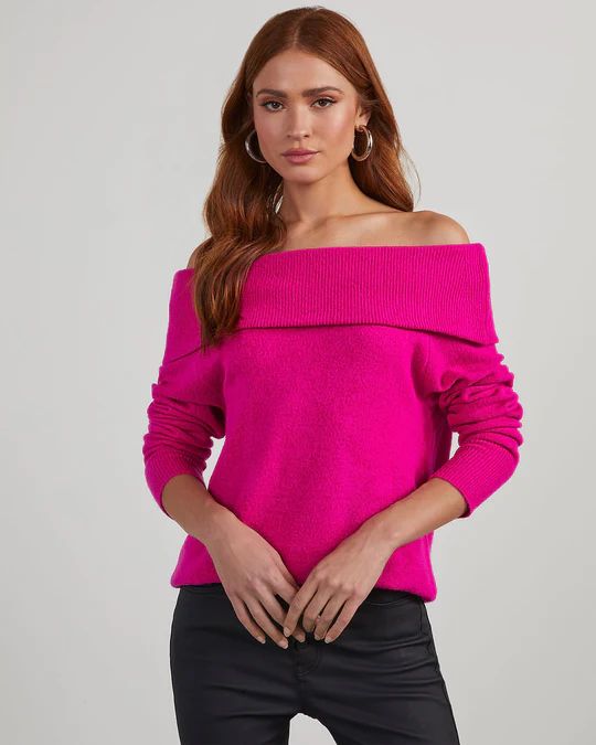 Maleah Off The Shoulder Knit Sweater | VICI Collection