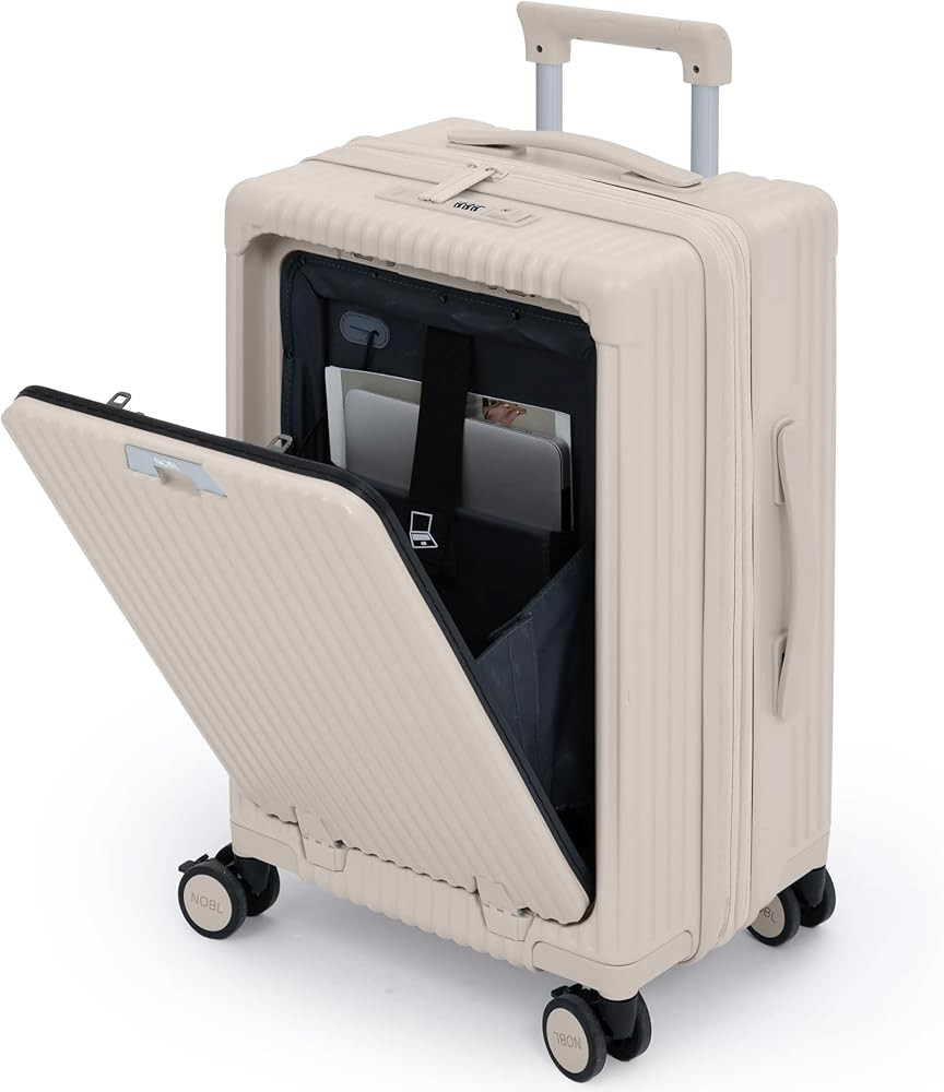 Nobl Travel Carry On Expandable Luggage, Noble Aluminum Frame PC Hard Shell Suitcase, 22.5”x14.... | Amazon (US)