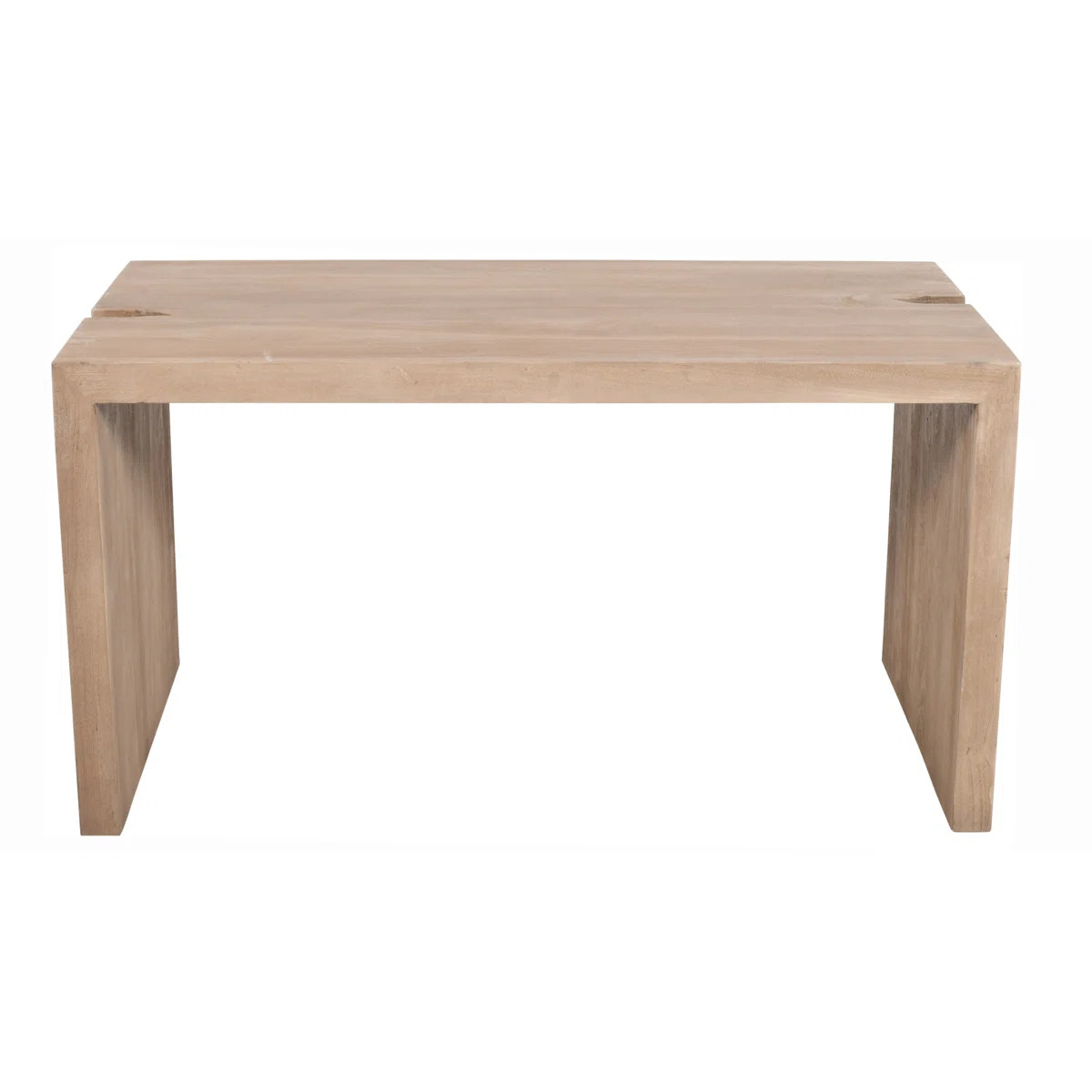 Argyle Office Desk In Modern Light Ash Ivory Finish On Reclaimed Solid Wood | Wayfair North America