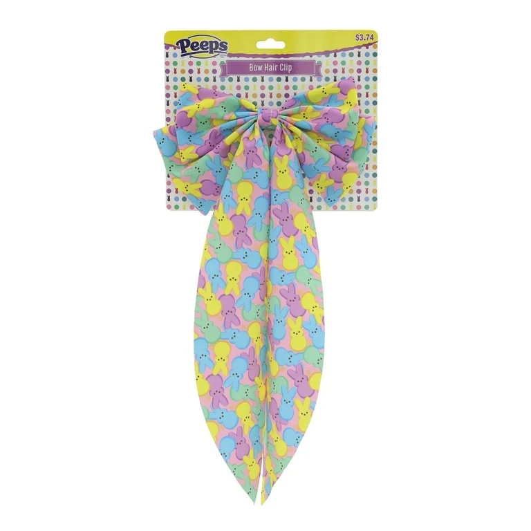 Easter Peeps Hair Bow, Blue and Yellow - Walmart.com | Walmart (US)