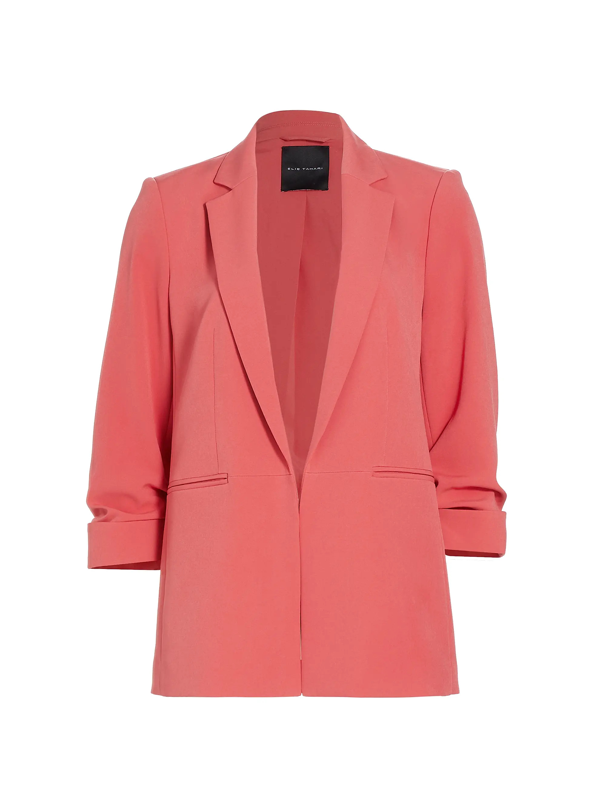 Wonder WheelStyleMUSEWONDER WHEELAll BlazersElie TahariStella Ruched Open-Front Blazer$375
      ... | Saks Fifth Avenue