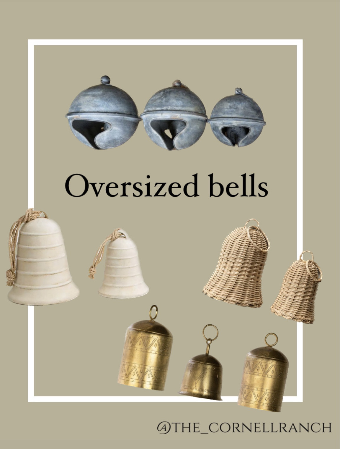 Oversized Hanging Bells