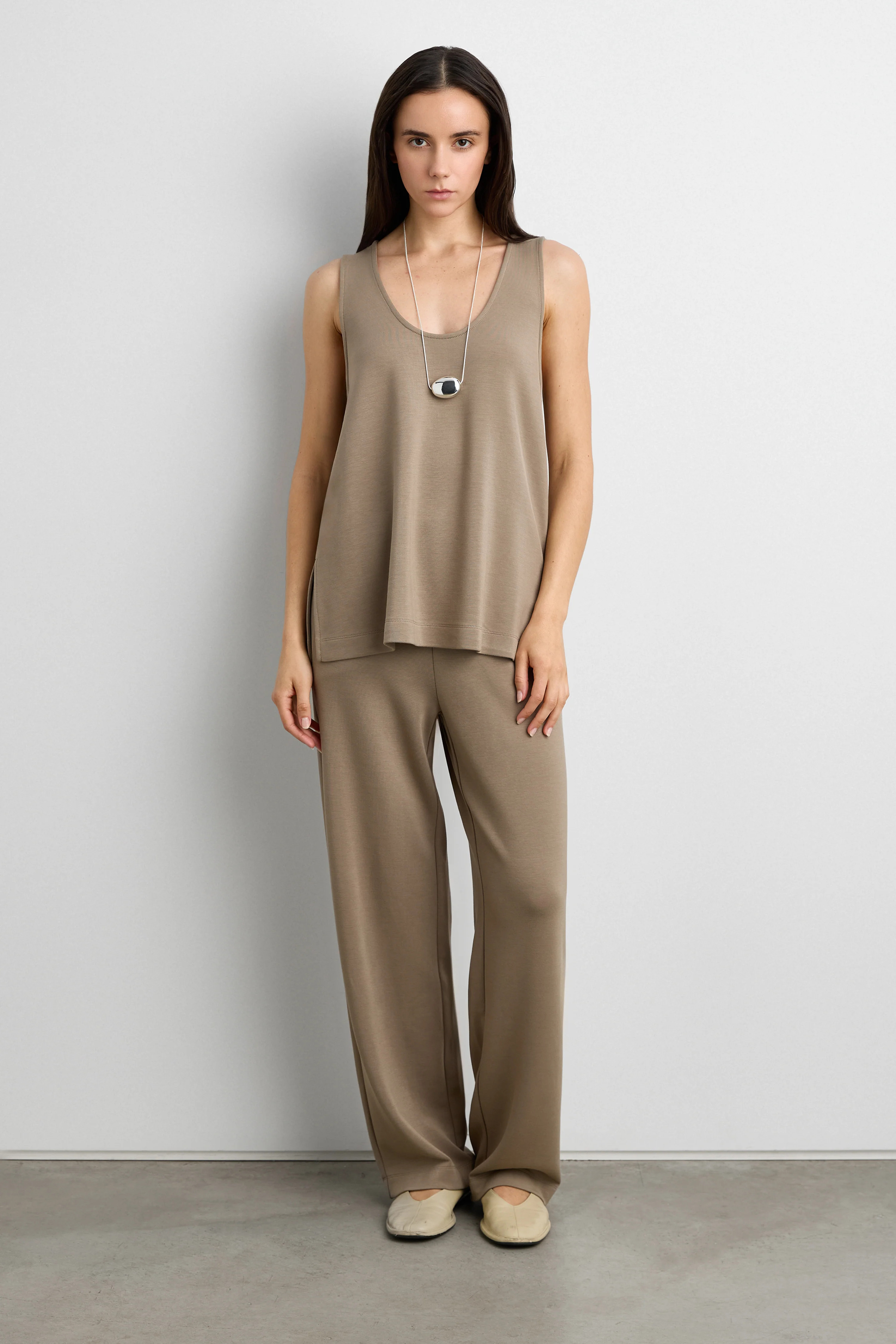 SCUBA SCOOP NECK RELAXED FIT TANK TOP | OAK + FORT