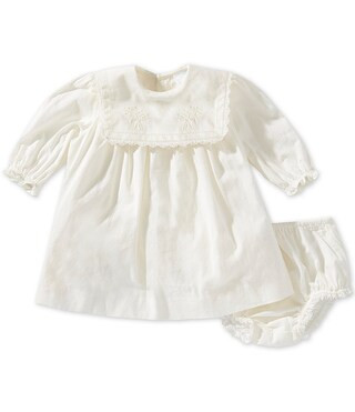 Edgehill Collection x Megan Karp Baby Girls Quinn Embroidered Detail Sailor Long Sleeve Dress - 9 Months | Dillard's