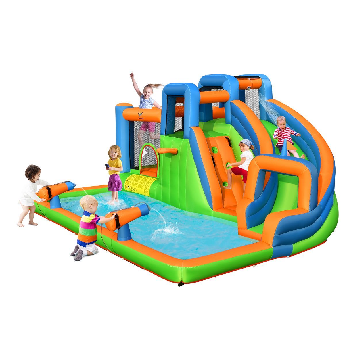 Costway Inflatable Water Slide Giant Bounce Castle w/Dual Climbing Walls Blower Excluded | Target