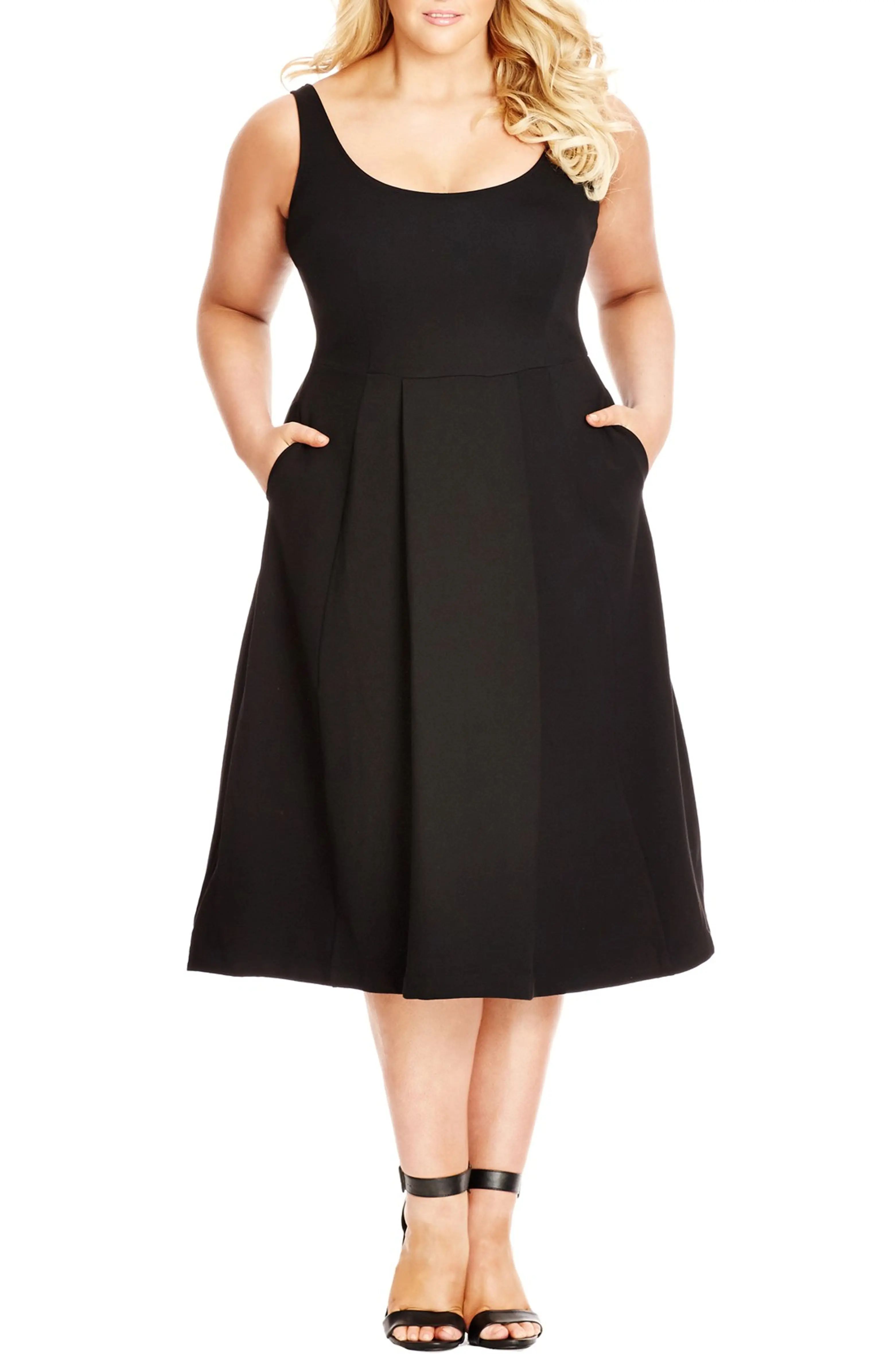 Classic Longline Scoop Neck Midi Dress | Nordstrom