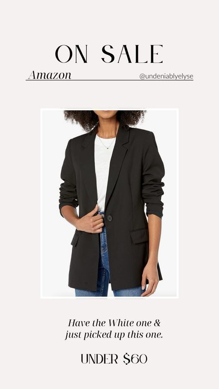 Still on sale for $55!! So good. I have and love the white one and just got the black one in during the Spring Sale.

UndeniablyElyse.com

Amazon finds, blazer, spring outfit, mom on the go, easy outfit, affordable finds

#LTKmidsize #LTKsalealert #LTKstyletip