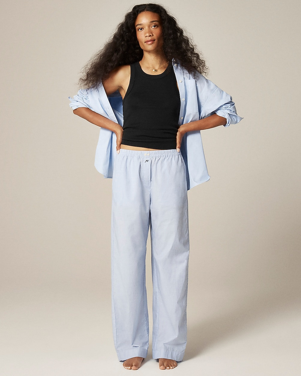 Classic pajama pant in end-on-end cotton | J. Crew US