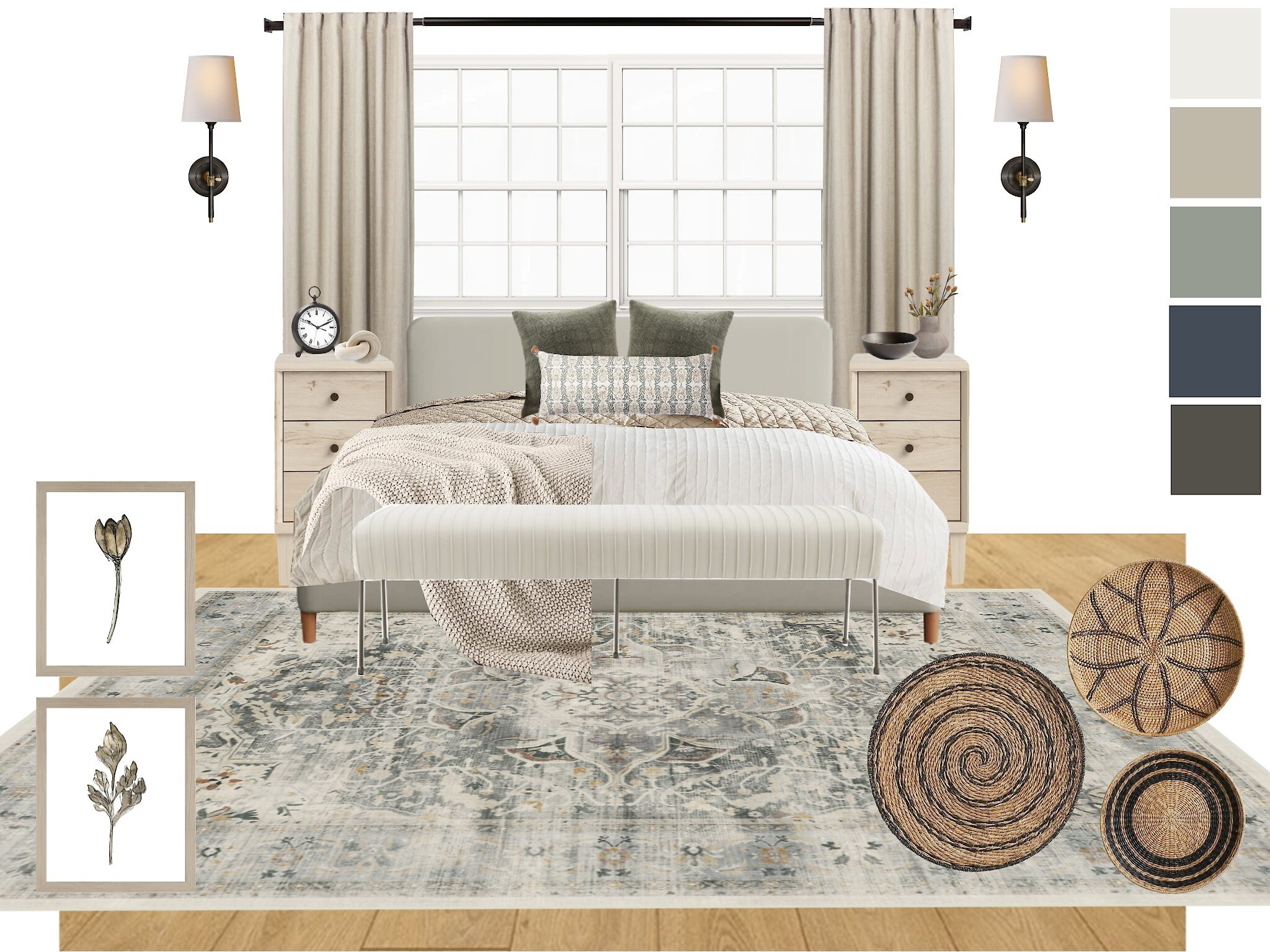 Small bedroom design | bed in front of window | bedroom decor | neutral bedroom 

#LTKhome