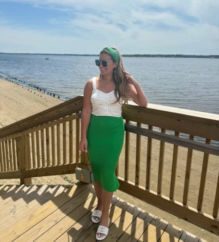 Summer outfit, green skirt, target outfit, white corset, top, beach outfit

#LTKSeasonal #LTKStyleTip #LTKTravel