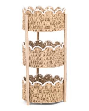 Scallop Trim Tiered Tower | TJ Maxx