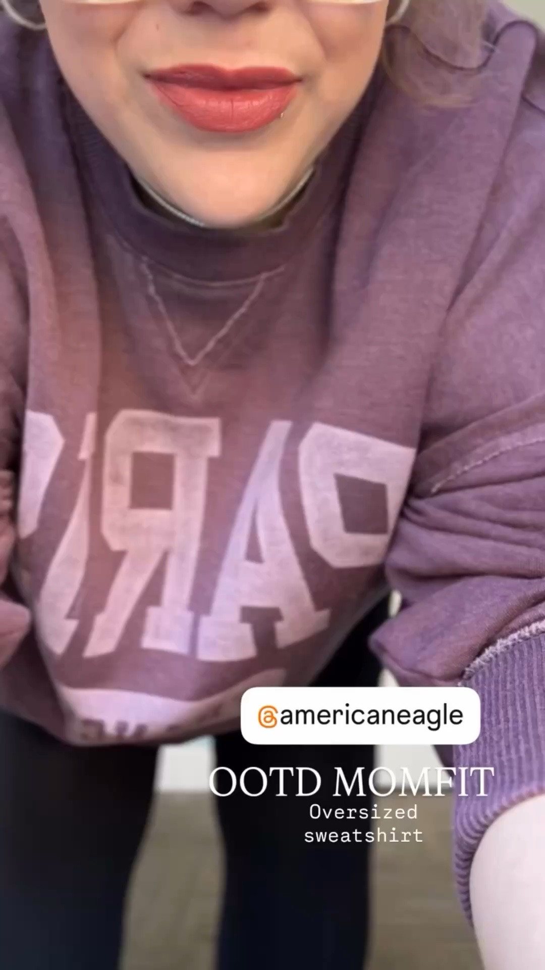 OOTD MOMFIT  Oversized sweatshirt @American Eagle Outfitters 

#LTKootd #LTKdayinmylife #LTKmomlife