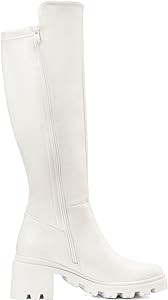 DREAM PAIRS Women's Knee High Boots, Comfortable Platform Round Toe Stretch Boots for Women | Amazon (US)