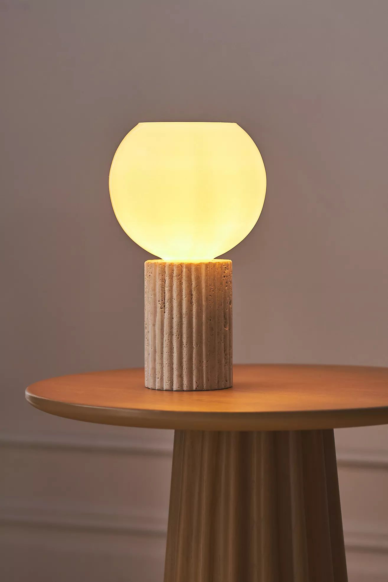 Lollipop Travertine Table Lamp | Anthropologie (US)