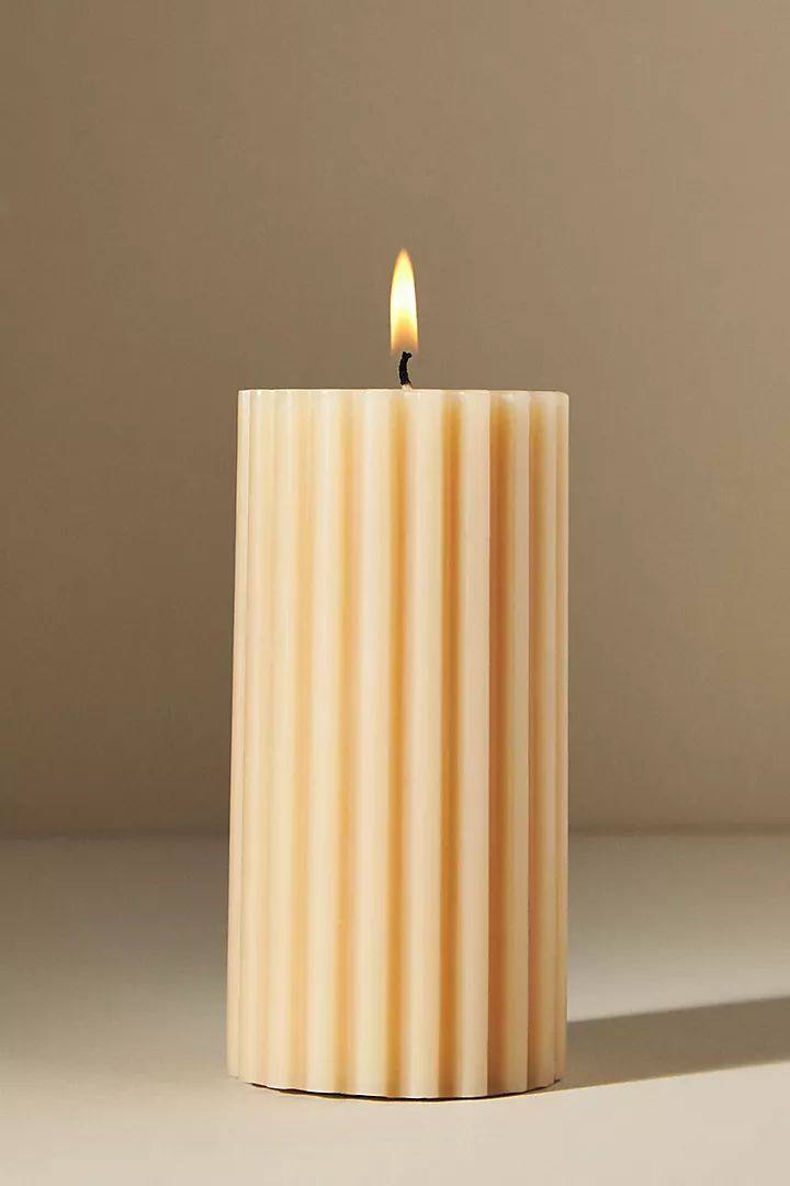 Tonal Pillar Candle | Anthropologie (US)