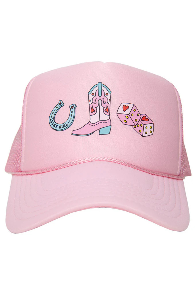 Cowgirl Boot Horseshoe and Dice Foam Hat | Katydid.com