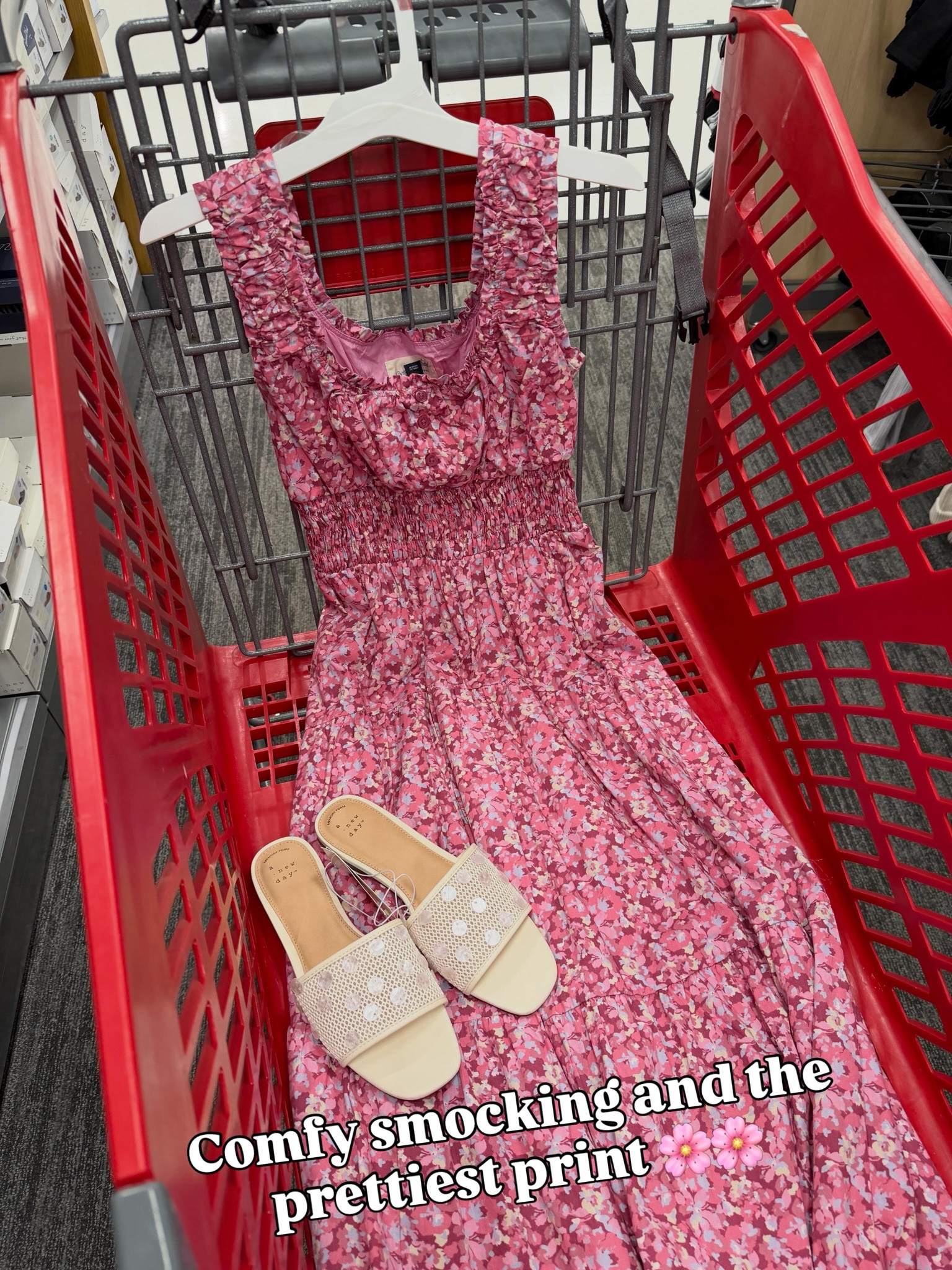 Target smocked cotton sleeveless dress, perfect for summer! #targetstyle