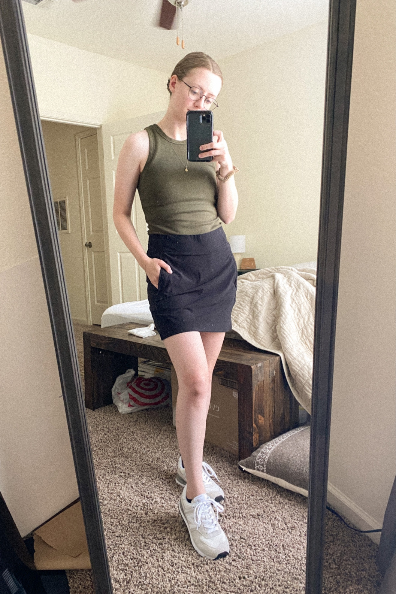 In my ‘sporty mom’ era feat. sheet washing day and target returns lol

P.S. Some colors of this skort are on sale for less than $20!!

#LTKsalealert #LTKunder100 #LTKFitness